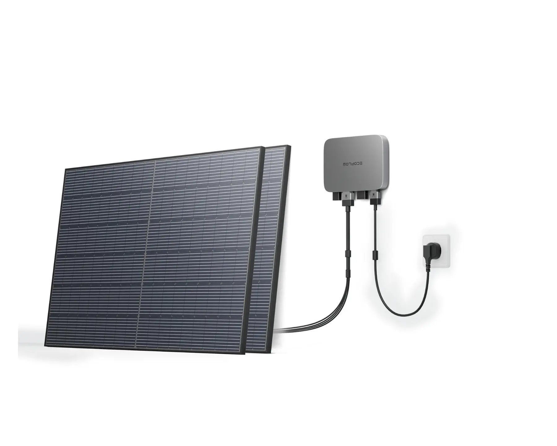 Комплект енергонезалежності EcoFlow PowerStream - мікроінвертор 800W + 2 x 400W стаціонарні сонячні панелі